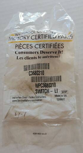 Wpc3680310 Genuine Oem Refrigerator Door Switch Replacement