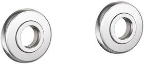 990-2400 Ginger 990-2400/pc Hotelier Grab Bar Decorative Rings And Mounting - Chrome