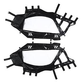 Hw-1596 Ha Zhan Utv Black Soft Upper Door Enclosure Set For Compatible With Can Am Maverick X3