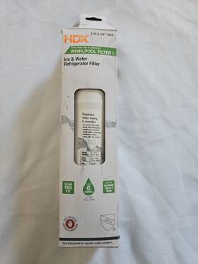 Eqw-1-s Hdx Standard Refrigerator Water Filter Replacement For Whirlpool Eqw-1-s Hdx Standard Refrigerator Water Filter Replacement For Whirlpool