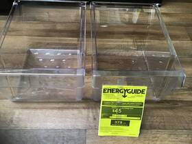 Hps15bthmrbb Hotpoint Refrigerator Model Parts Crisper Drawer/bins Set