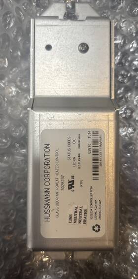 3025237 Hussmann Glass Door Anti-sweat Heater Control Assy 120/240vac 3025237 Hussmann Glass Door Anti-sweat Heater Control Assy 120/240vac