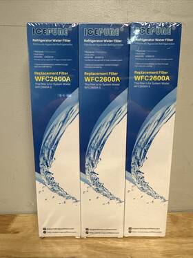 Wfc2600a-s Icepure Wfc2600a Ice Pure Refrigerator Water Filter For Model Lot Of 3 New