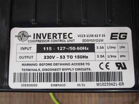 W10233421-er Invertec Sdgy001d2w Vcc3 Compressor Control Unit See Pix