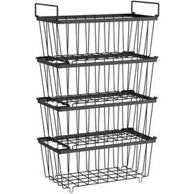 Ispecle 191445006105 4-pack Stackable Freezer Organizer Bins For Effortless Reach In Chest Freezers