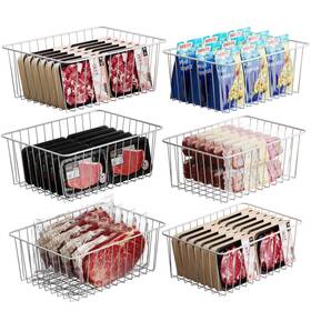 2216-3l3m Ispecle Hr04 Freezer Organizer Bins - 6 Pack Stand 6-pack For Complete Organization-white