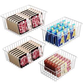 Sr0401 Ispecle Freezer Organizer Bins - 4 Pack Upright Baskets For 16/17 / 21 Cu.ft
