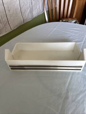 470543 Kenmore Refrigerator Fridge Silver And Black Door Bin Storage Tray