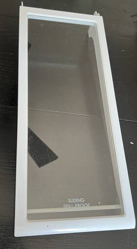 5304512641 Kenmore Used Refrigerator Glass Half Shelf Part # 242068715