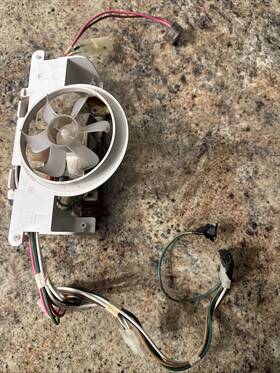 73832302 Kenmore Original Evaporator Fan Motor With Blade Wiring Harness For Fridge 73832302 Kenmore Original Evaporator Fan Motor With Blade Wiring Harness For Fridge