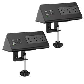 Kenmore 744110081046 7-outlet Edge Mount Power Strip Surge Protector With Usb-c Ports And 3 Ac Outlets