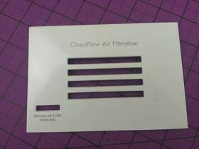 W10296148 Kenmore - Oem Refrigerator Air Tower Top Door W10296148 Kenmore - Oem Refrigerator Air Tower Top Door