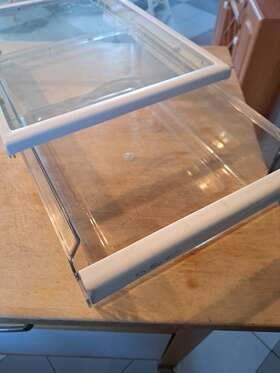 Wr71x2690 Kenmore Genuine Oem Ge Refrigerator Deli Snack Pan Drawer And Glass Shelf
