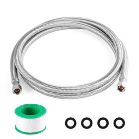 Keokle 719559622631 Refrigerator Icemaker Connector - Premium Stainless Steel Braided Ice Maker W