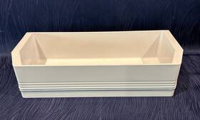 112555 Kitchenaid Refrigerator Fridge Door Bin/ Part 112555/white/blue And Silver Stripe
