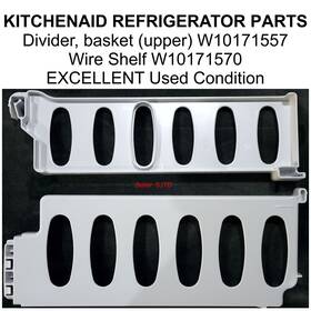 W10171570 Kitchenaid W10171557 Refrigerator Freezer Basket Dividers - Euc