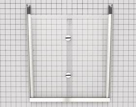W10665487 Kitchenaid Refrigerator Glass Shelf With Spill Control Edge Clear/white