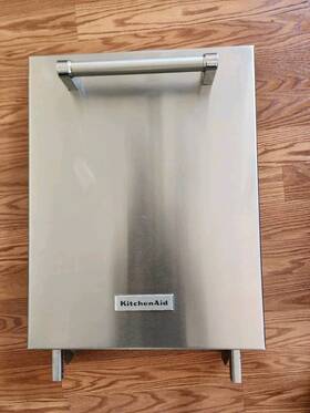 W10796921 Kitchenaid W11089492 Kitchenaid/whirlpool Ice Maker Stainless Door Panel Assembly Used