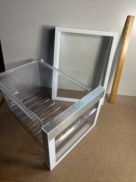 Wpw10269181 Kitchenaid Used Kitchenaid/whirlpool Freezer Shelf/glider And Bin Lot/2 - / Wpw10269181 Kitchenaid Used Kitchenaid/whirlpool Freezer Shelf/glider And Bin Lot/2 - /
