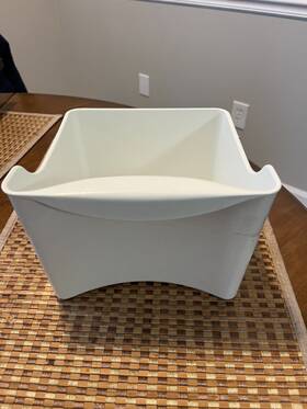 5074ja2004 Lg Kenmore Refrigerator Ice Bin Container / Bucket - White