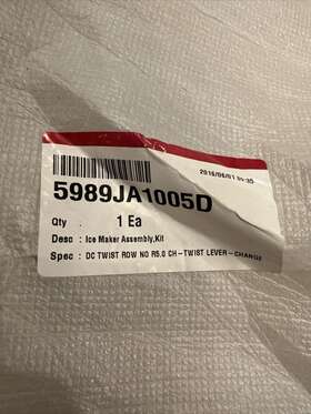 5989ja1005d Lg Genuine Refrigerator Ice Maker Assembly
