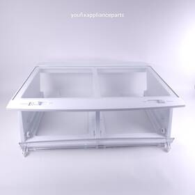 Acq86594202 Lg 79571323415 Oem Kenmore Elite Crisper Drawer Frame/glas/deli Front Cover