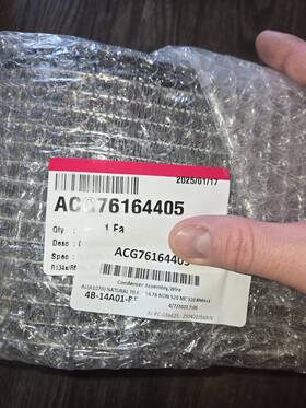 Acg76164405 Lg Condenser Assembly Wire For Refrigerator Fast Free 2day Fedex Ship