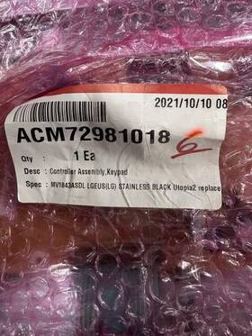 Acm72981018 Lg Controller Assembly Keypad