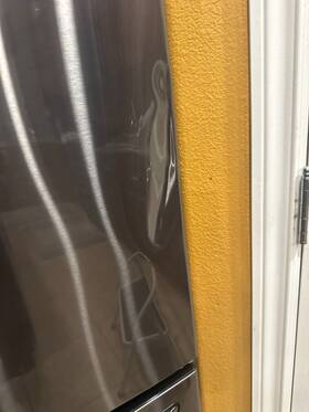 Add74236405 Lg Dented Refrigerator Door Outer Panel Assembly Black Stainless Add74236405 Lg Dented Refrigerator Door Outer Panel Assembly Black Stainless