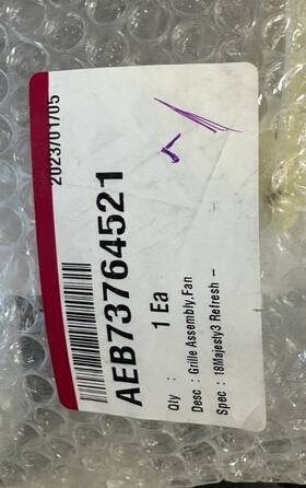 Aeb73764521 Lg Grille Assembly Fan/