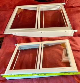 Aht73334101 Lg Two 2 Refrigerator Folding Glass Shelves Shelf Ah73334101 Clean