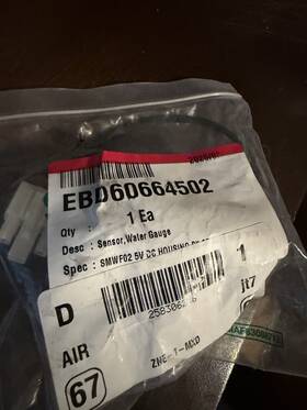 Ebd60664502 Lg Oem Refrigerator Water Gauge Sensor