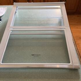 Aht7234028 Lg Lmx30796d Refrigerator Spiill Protected Folding Shelf Part Oem Aht7234028 Lg Lmx30796d Refrigerator Spiill Protected Folding Shelf Part Oem
