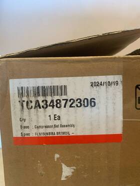Tca34872306 Lg Refrigerator Compressor New Oem Tca34872306 Lg Refrigerator Compressor New Oem