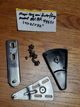 Mcbr445s1 Magic Chef Mini Refrige 4.4 Top And Bottom Door Hinges Cover Hardware