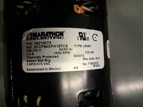 08216073 Marathon Evaporator Fan Motor P/n 08216073 Marathon Evaporator Fan Motor P/n