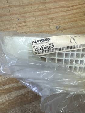 13024802 Maytag Genuine Oem Refrigerator Grille - White