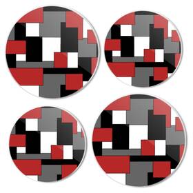 Zbrqg-0407-03 Mearafois Electric Stove Top Covers Set Of 4 - Geometric Pattern Range Accessories
