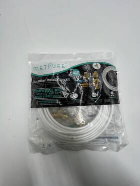Icemk2514 Metpure Ice Maker Fridge 1/4 Valve And Supply Line Fitting For 1/2 Inch 3/8 Icemk2514 Metpure Ice Maker Fridge 1/4 Valve And Supply Line Fitting For 1/2 Inch 3/8