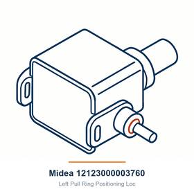 Midea 12123000003760 Left Pull Ring Positioning Loc