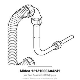 12131000a04241 Midea Air Duct Assembly Of Refrigera 12131000a04241 Midea Air Duct Assembly Of Refrigera