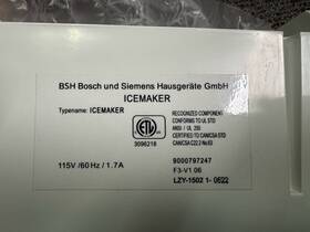 7827613 Miele Oem Ice Maker New Removed From Cosmetically Damaged Unit