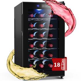 Mojgar 976003000832 18 Bottle Wine Cooler Freestanding Fridge With 54-66 Digital Temperatu Mojgar 976003000832 18 Bottle Wine Cooler Freestanding Fridge With 54-66 Digital Temperatu