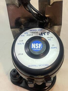 7906m Morrill Motors Used Water Circulation Pump For Ice Machine M# 7906m Morrill Motors Used Water Circulation Pump For Ice Machine M#