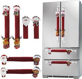 20192541 Mosoan Christmas Decorations Indoor 6 Pack Refrigerator Fridge Door Ha