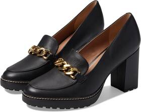 I3520l1001 Naturalizer Womens Callie-moc Loafer Pump Black 8 Wide Leather