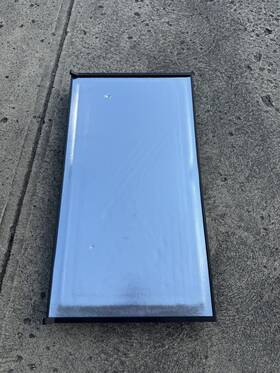 638534 Norcold Door Assy Foamed Lower 8 Black Trim Rv Refrigerator Replacement