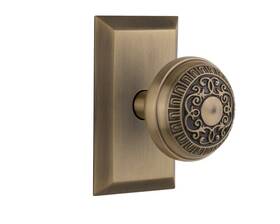 713311 Nostalgic Warehouse Studio Plate With Egg And Privacy - 2.375 Inch Antique Brass 713311 Nostalgic Warehouse Studio Plate With Egg And Privacy - 2.375 Inch Antique Brass