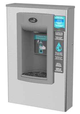 504840 Oasis Pwsmebf Hands-free Non-refrigerated Wall Mounted Sports Bottle Filler