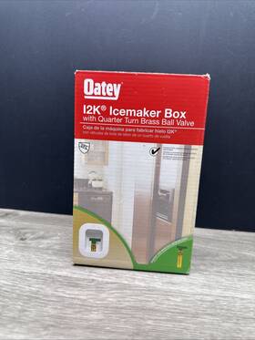 Oatey 038753385877 12k Icemaker Box Quarter Turn Brass Ball Valve New Open